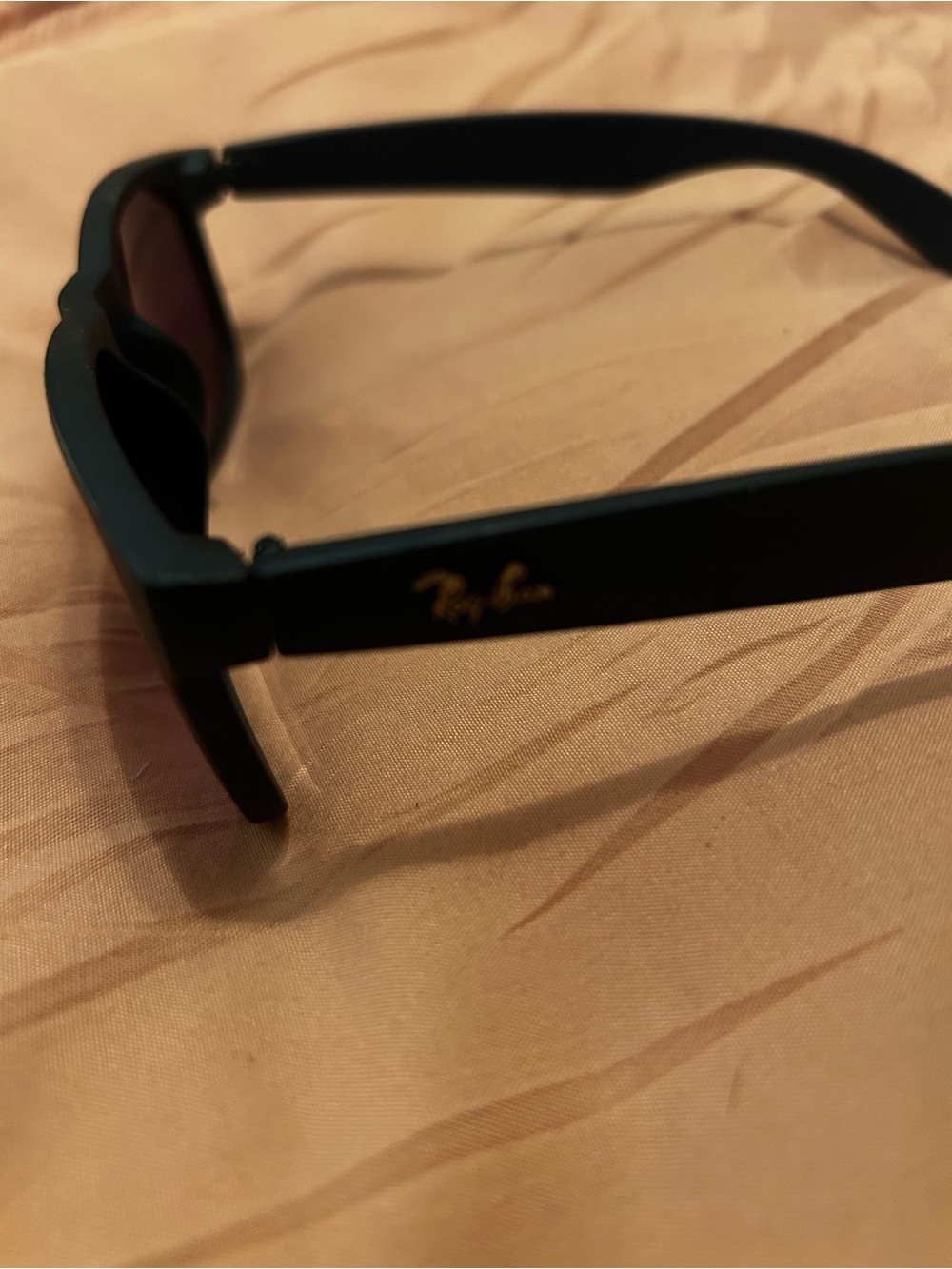 Ray-Ban Justin Matte Navy Blue rubber Rectangular Sunglasses - Picture 8 of 10